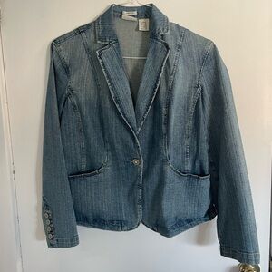 St. John’s Bay Denim Blue Women's Jacket in size large